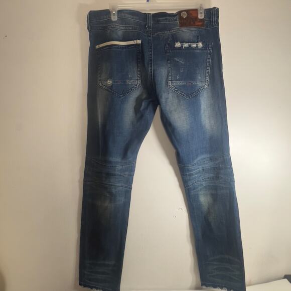 Heritage of America Denim Distillery 1776 Distressed Men's Jeans 38 x 34 - Picture 2 of 16